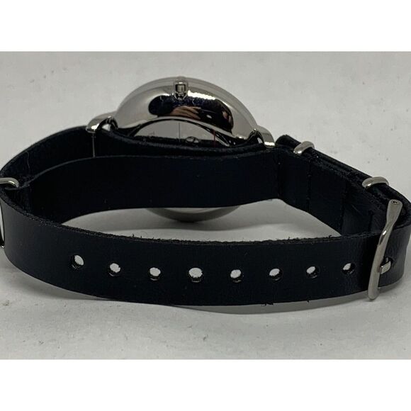 Skagen SKW2358 Hagen Women's Black Leather Analog White Dial Quartz Watch HK770 - Picture 9 of 11